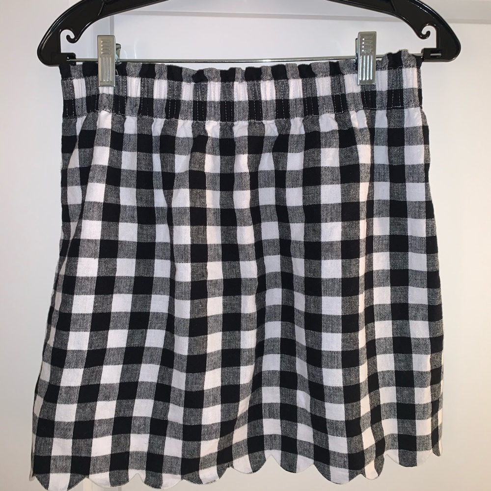 Jcrew gingham skirt